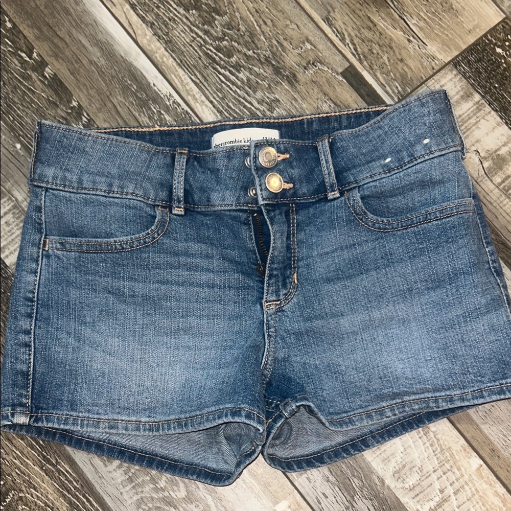 Kids Abercrombie & Fitch Classic Blue Denim Shorts size 13/14